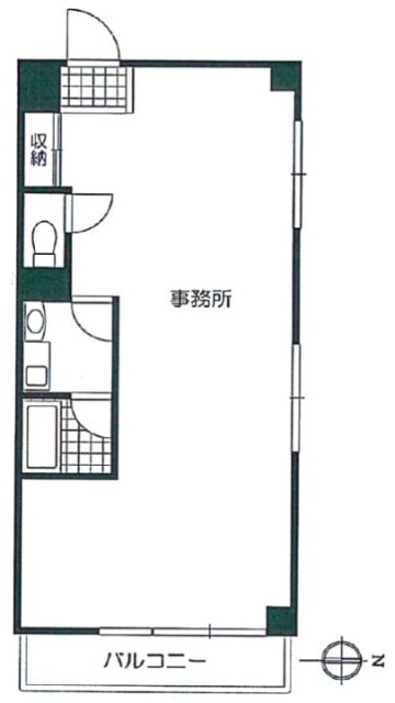 第2岸本ビル403 間取り図