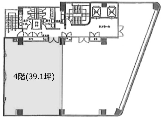 いちご渋谷道玄坂ビル4F 間取り図