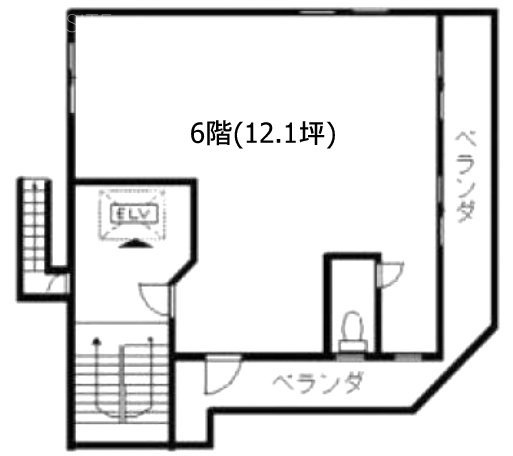 YS錦糸町ビル6F 間取り図