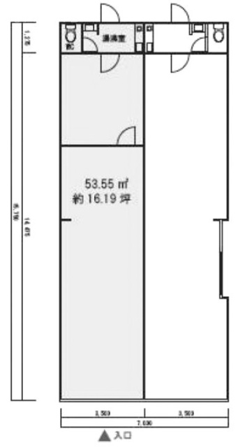 池上センターハイツビル1F 間取り図