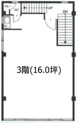 和(カノウ)ビル3F 間取り図