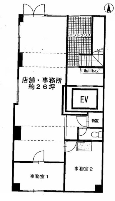 シーエス大井ビル1F 間取り図