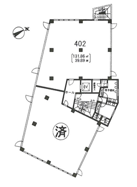 安達ビジネス・パークビル402 間取り図