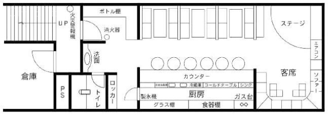 西営ビルB1F 間取り図
