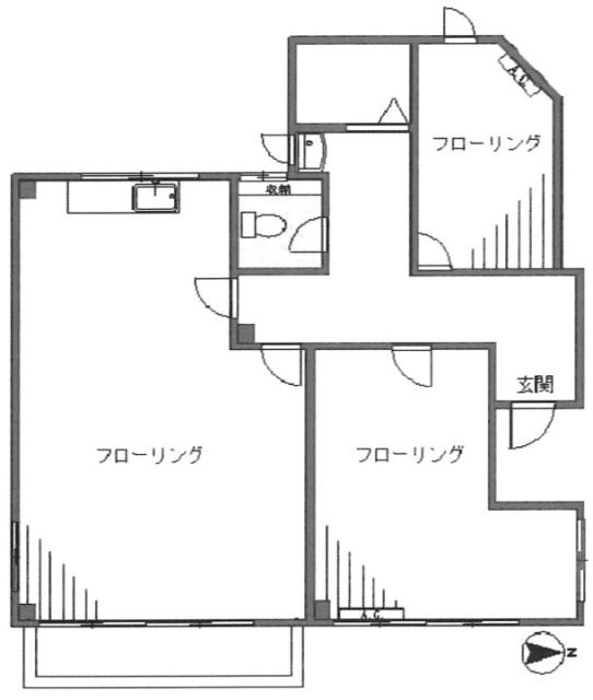 東麻布シティハウスビル201 間取り図