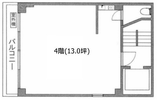 杉本ビル4F 間取り図