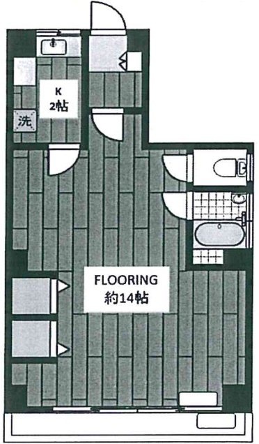 ハナブサマンション301 間取り図