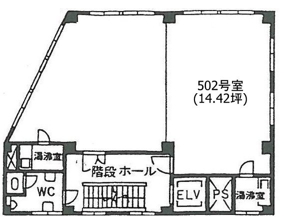 シオバラ外苑ビル502 間取り図