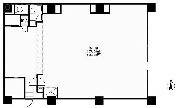 サンパレス徳丸第3ビル1F 間取り図