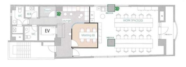 陶香堂(とうこうどう)ビル2F 間取り図