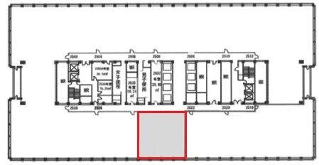 霞が関ビルディング2522B 間取り図