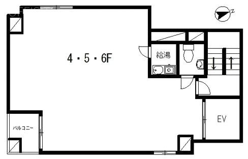 キャトル・シックビル6F 間取り図