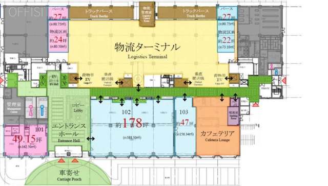 ヒューリック葛西臨海ビル1F 間取り図