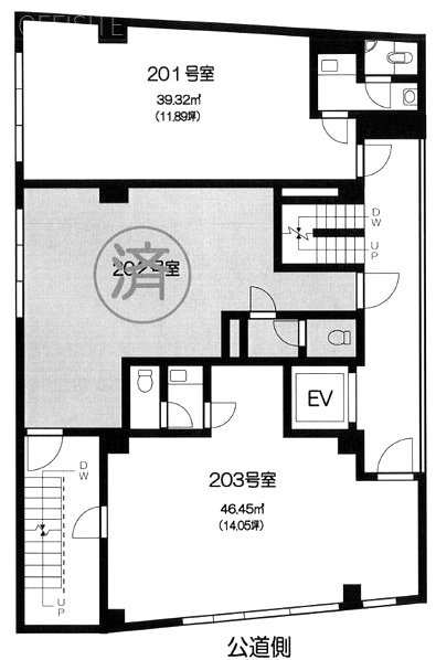 駒込朝日ビル203 間取り図