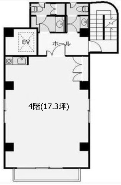 白山小澤ビル4F 間取り図