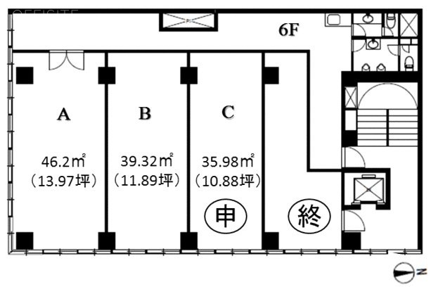 宝ビルAB 間取り図