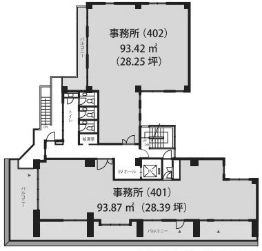 サンライズ青山ビル401 間取り図