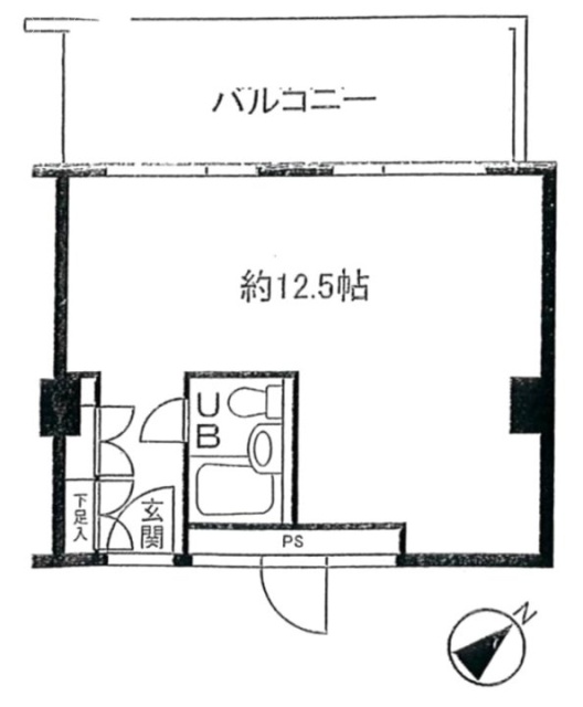 六本木ユニハウス5F 間取り図
