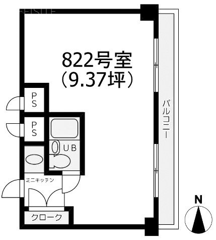 ウィン青山822 間取り図