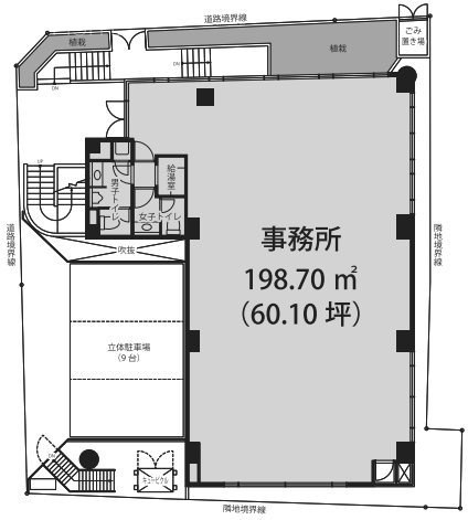 スリーアップ西麻布2F 間取り図