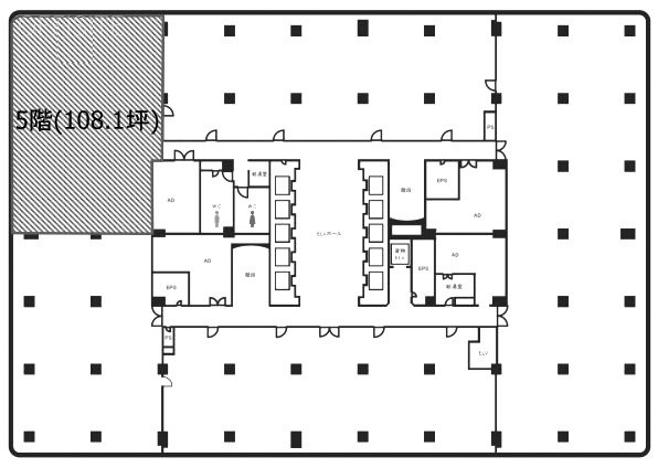 東京交通会館ビル5F 間取り図