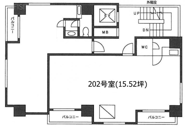 藤和シティコープ新富町202 間取り図