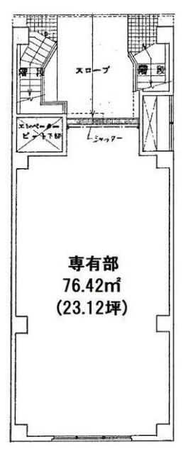 THE OFFICE HAKOZAKI1F 間取り図