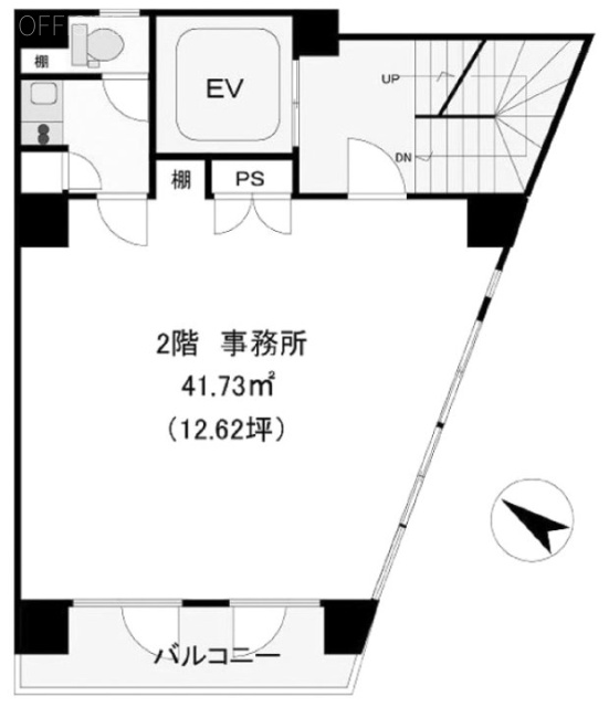 アビタシオン西日暮里ビル2F 間取り図