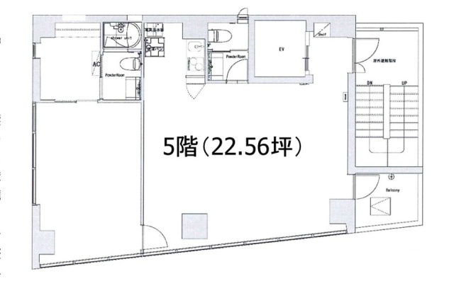 モダンフォルム西麻布ビルパート25F 間取り図