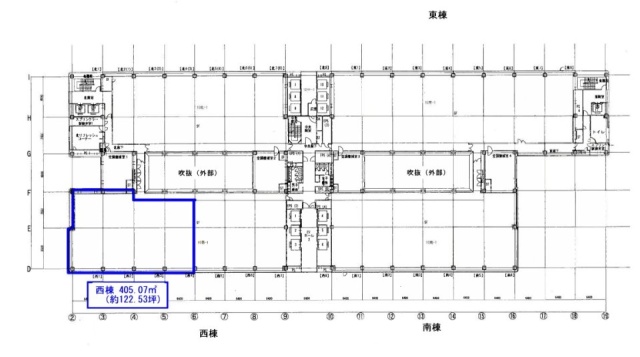 タイム24ビル西 間取り図