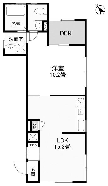 島崎ハイム101 間取り図