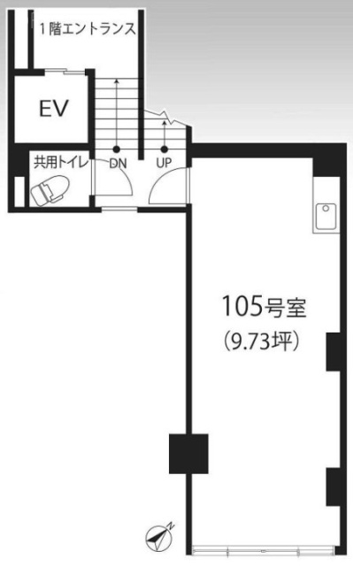 日本橋ビル105 間取り図