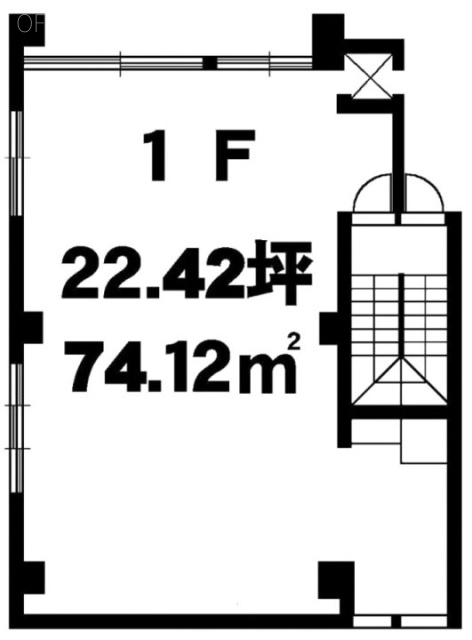 水村屋ビル1F 間取り図