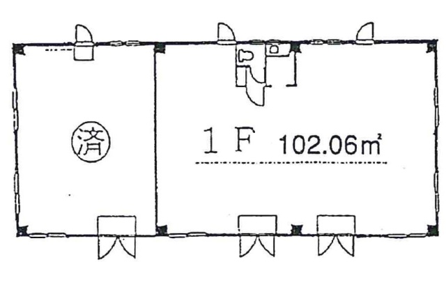 メゾン根来ビル1F 間取り図