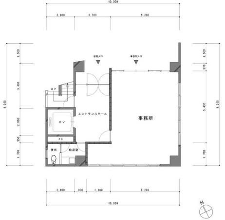 京橋第三長岡ビル1F 間取り図