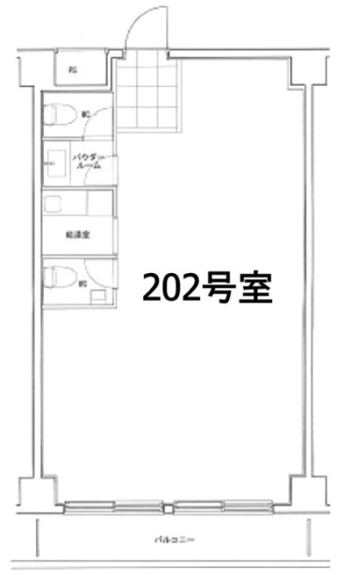 ソサエティ森下(パームス森下)202 間取り図