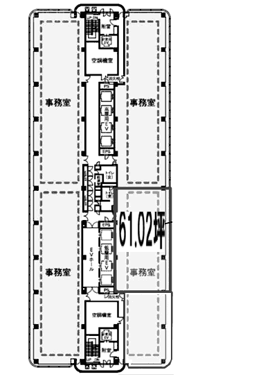 横浜STビル1206 間取り図