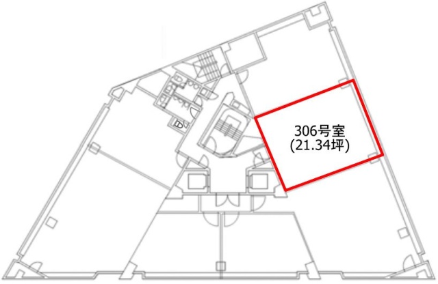 32芝公園ビル306 間取り図