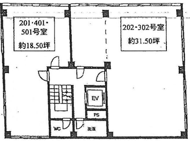 三井田ビル202 間取り図