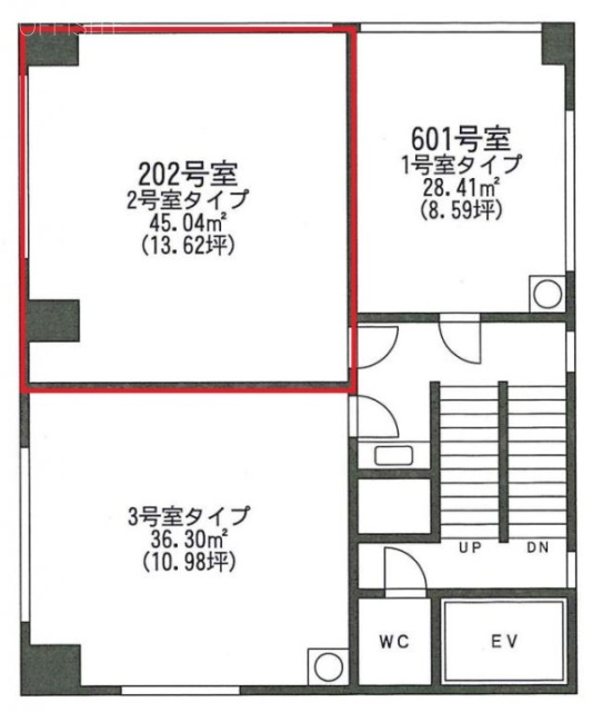 第三東栄ビル202 間取り図
