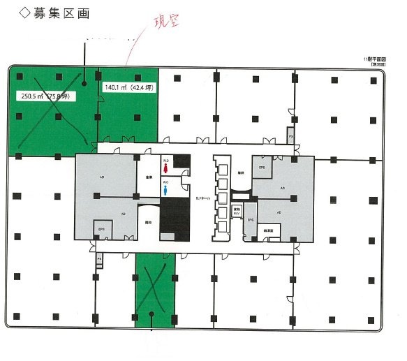 東京交通会館ビル11F 間取り図