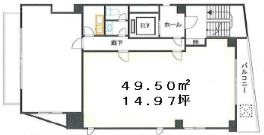 ピュア渡辺ビル2F 間取り図