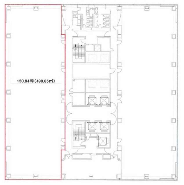 あいおいニッセイ同和損保新宿ビル13F 間取り図