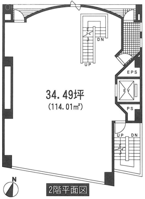 湯島目黒ビル2F 間取り図