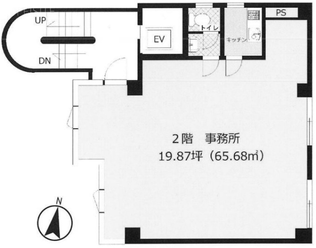 千駄ヶ谷Sビル2F 間取り図
