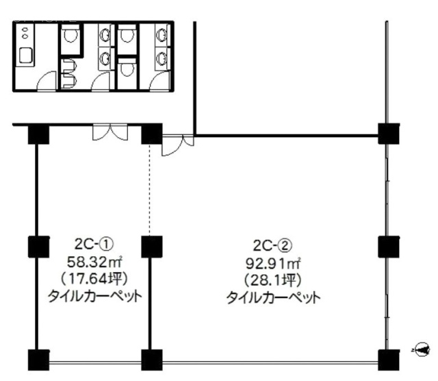 ハイツ三軒茶屋C-1 間取り図