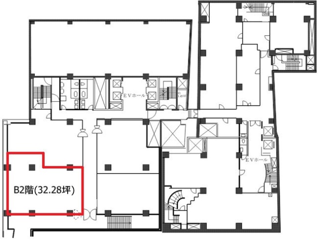 新虎ノ門実業会館(新館)B2F 間取り図