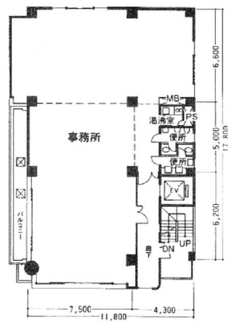 ITOビル4F 間取り図