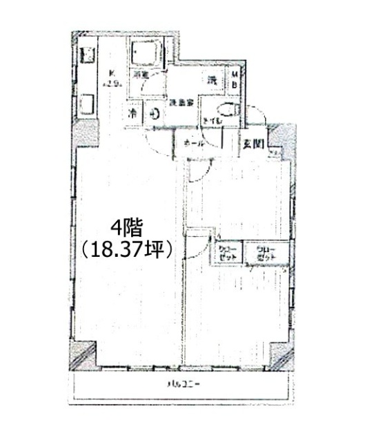 セブンビル4F 間取り図