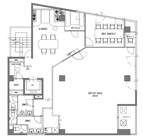 The Corner SHINJUKU4F 間取り図